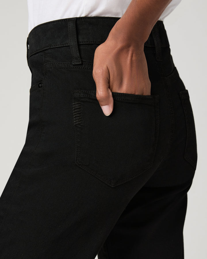 Paige Mason Ankle Straight Jean - Black Shadow