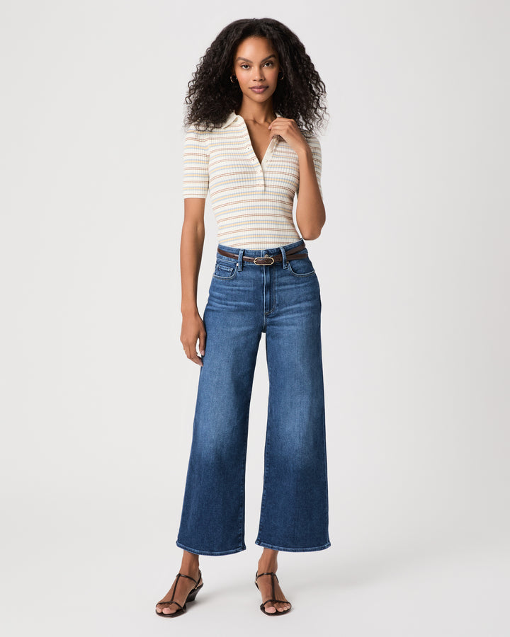 Paige Anessa Wide Leg Jeans - Beachline