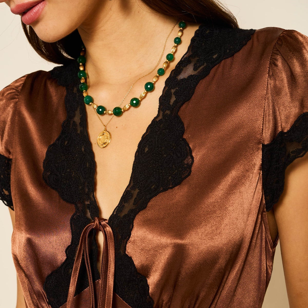 Amari Dress - Bronze