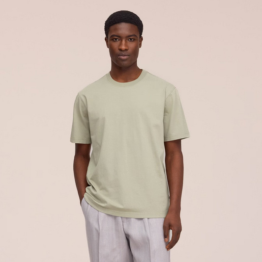 Adam Casual Pima Cotton T-Shirt - Sage Green