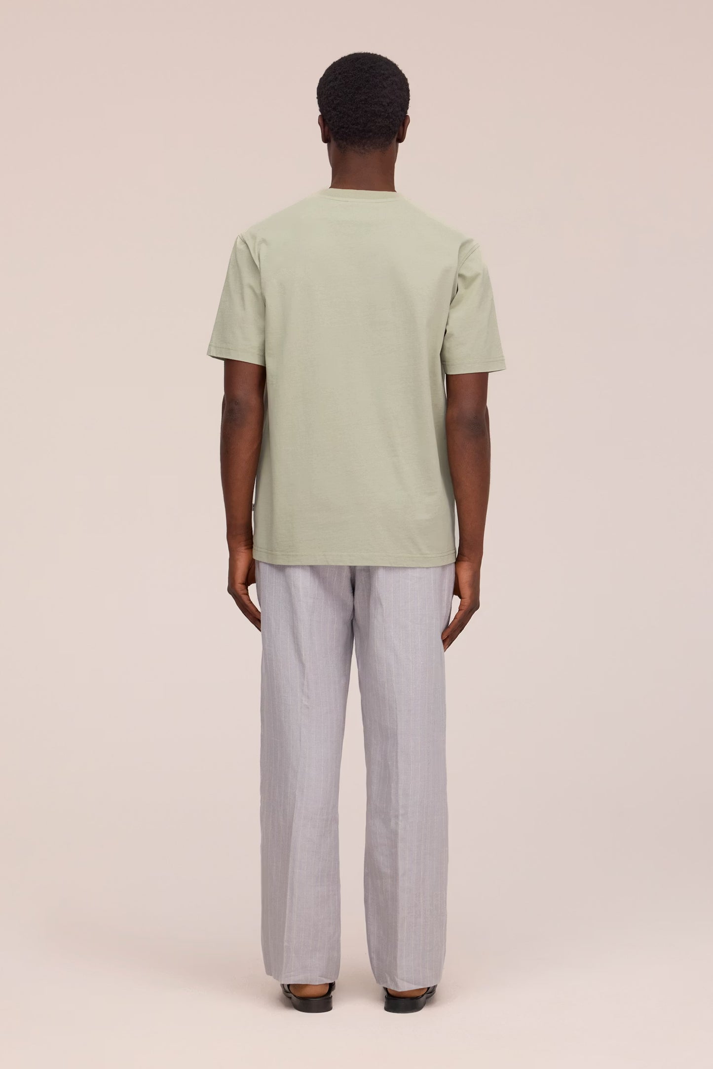 Adam Casual Pima Cotton T-Shirt - Sage Green