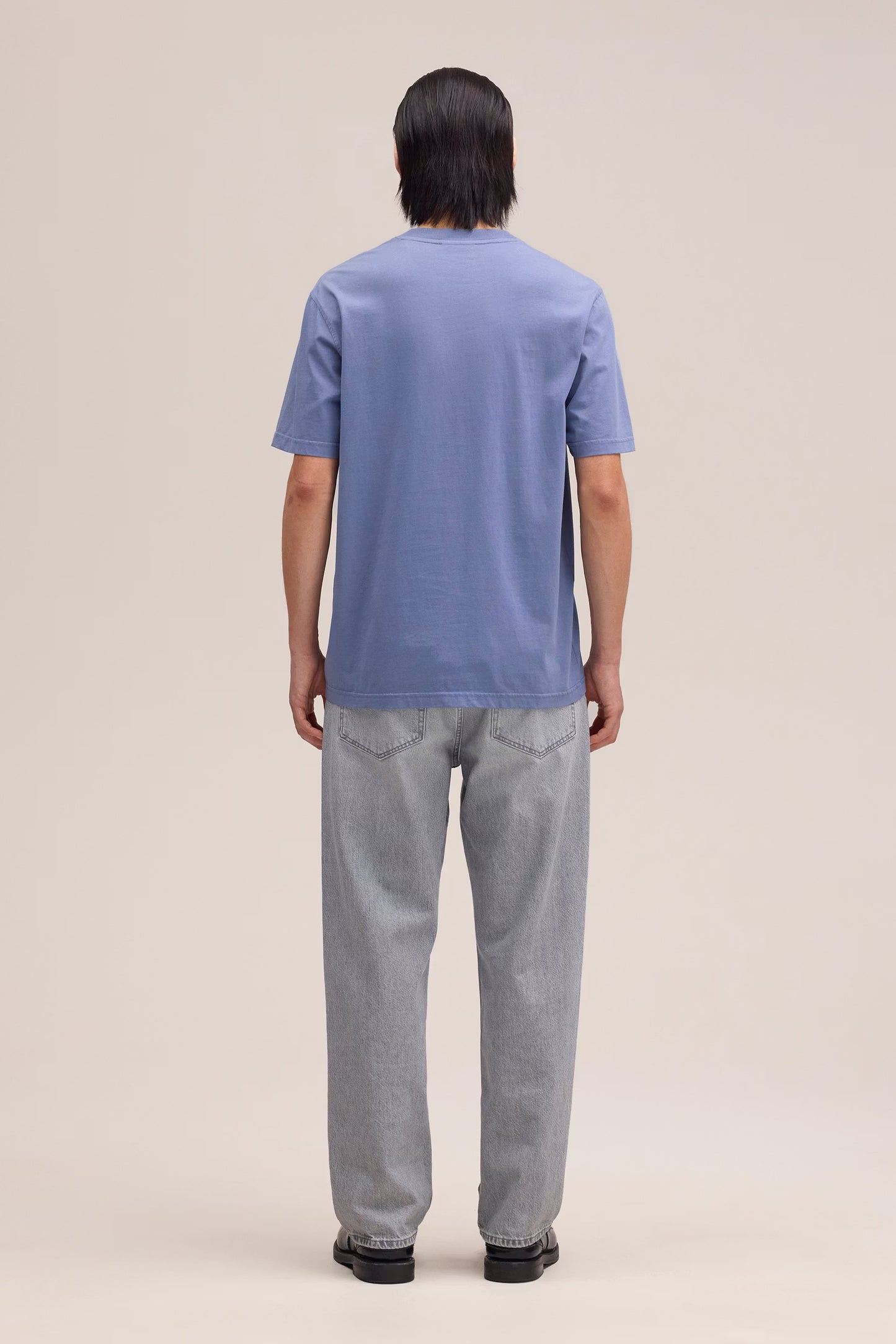 Adam T-Shirt - Stone - Blue