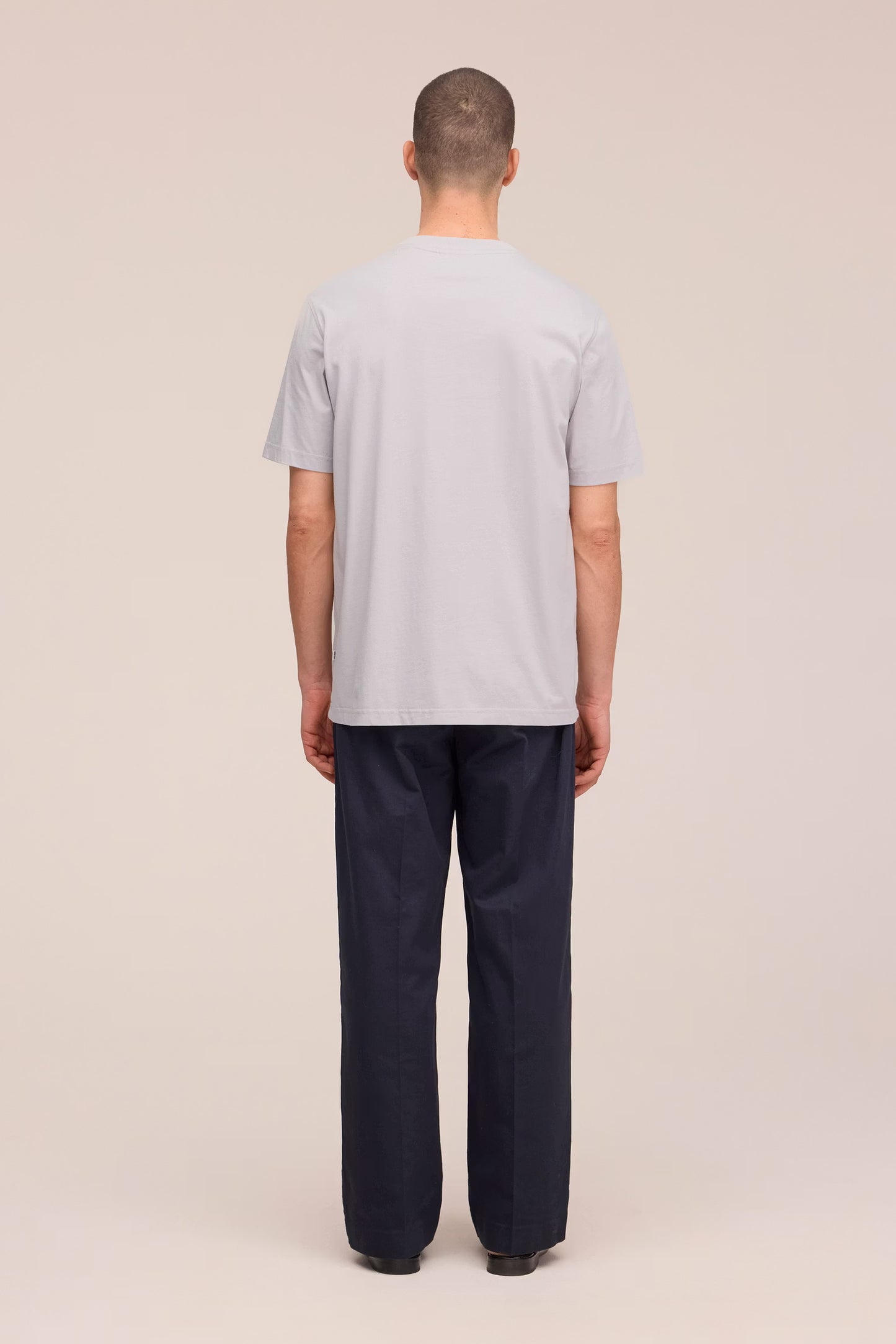Adam Casual Pima Cotton T-Shirt - Moon Dust