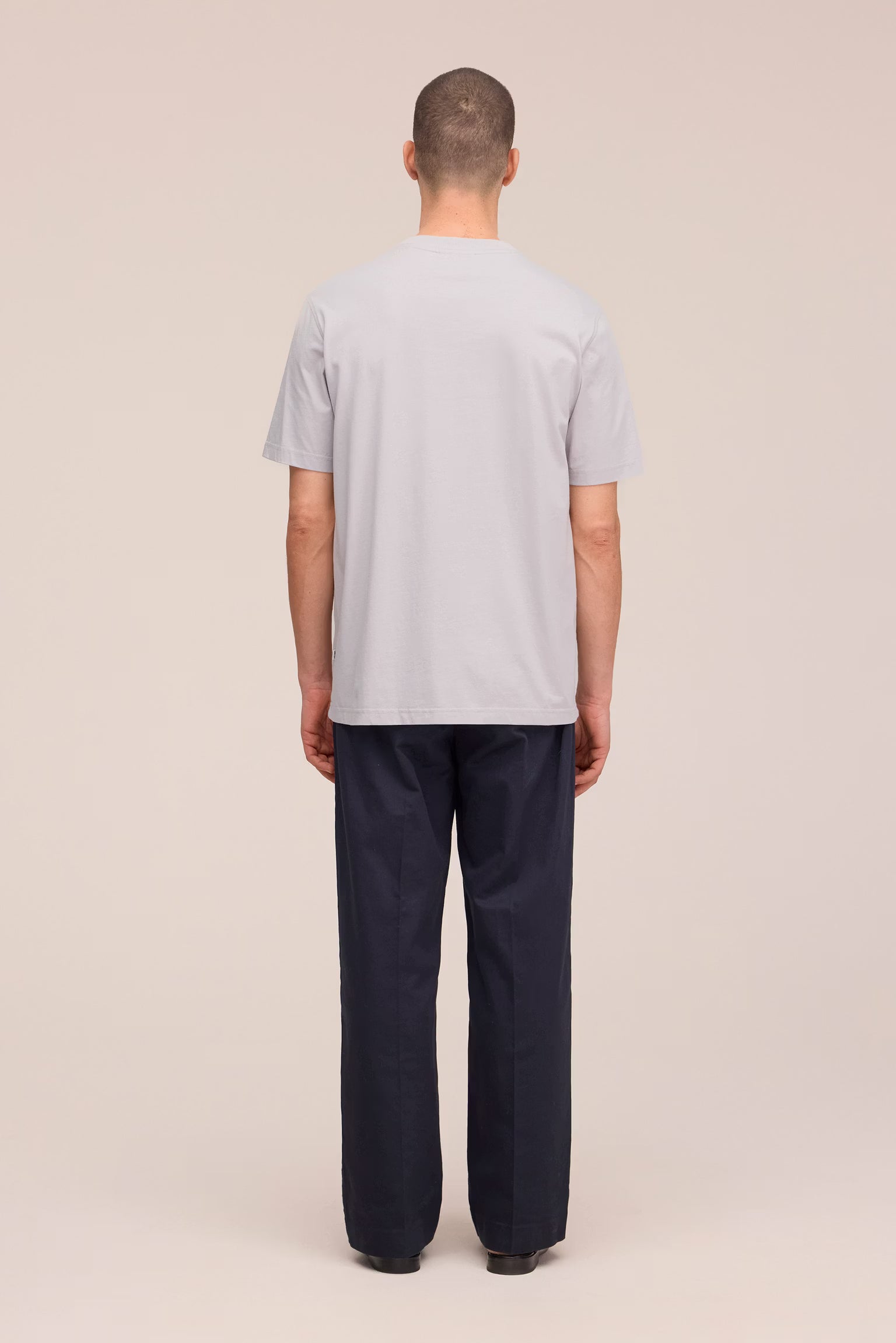NN07 Adam Casual Pima Cotton T-Shirt - Moon Dust