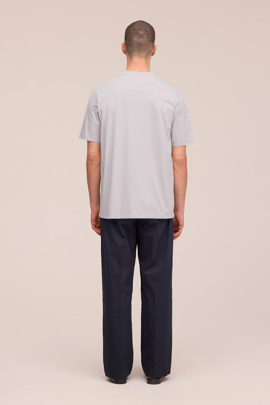 Adam Casual Pima Cotton T-Shirt - Moon Dust