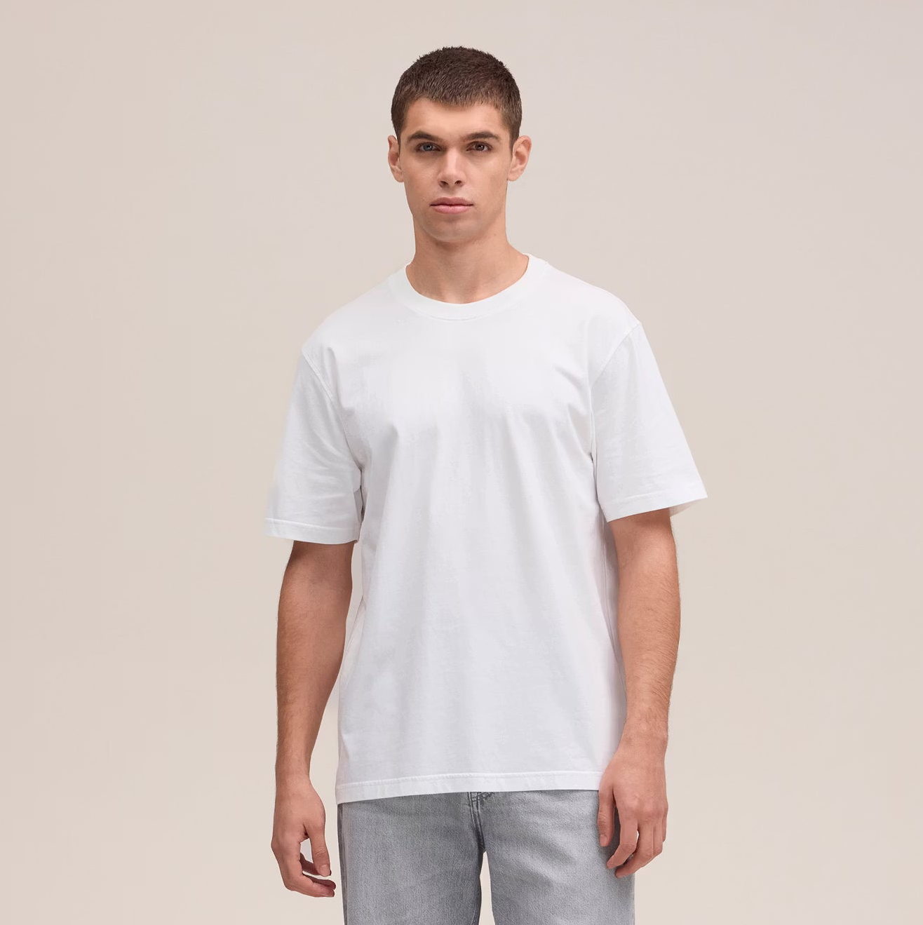 Adam Casual Pima Tee - White
