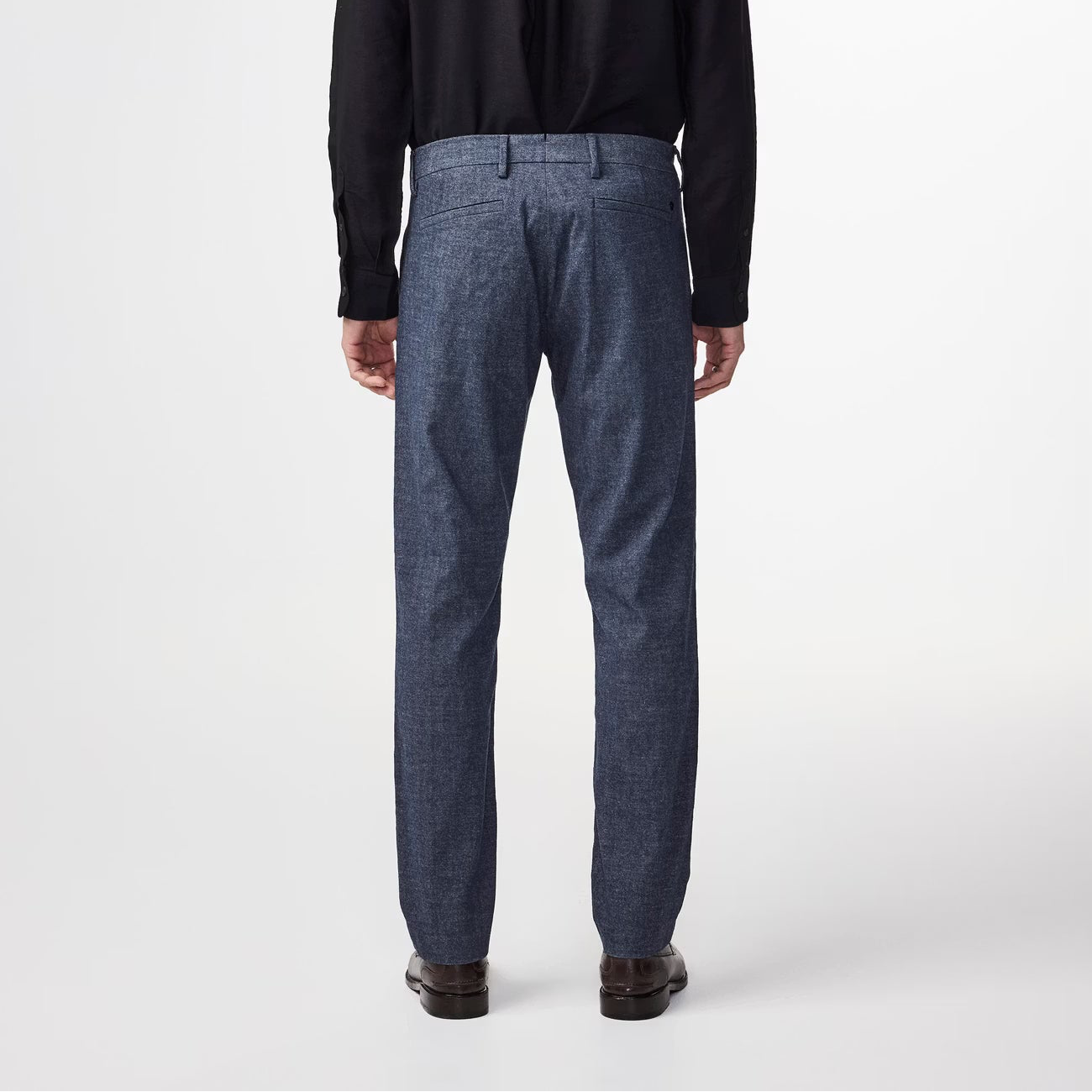 - Theo Melange Tailored Slim Fit Chino - Navy Blue