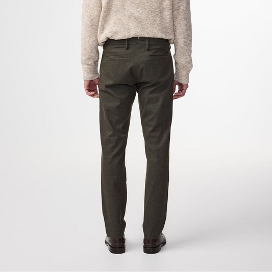 - Theo Melange Tailored Slim Fit Chino - Dark Army