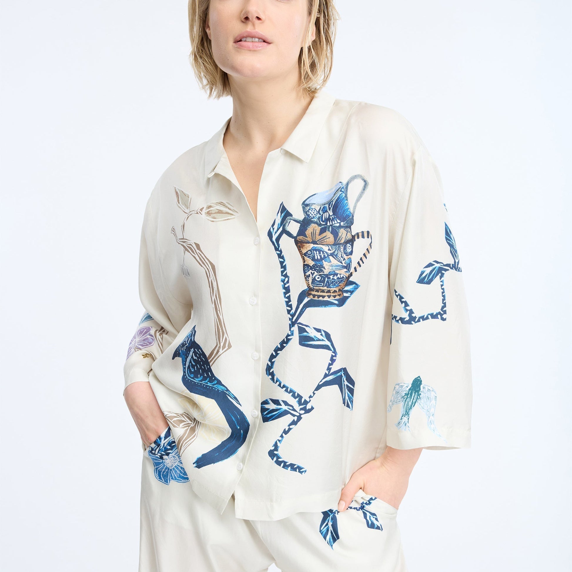 Munthe Nancie Top - Print Creme