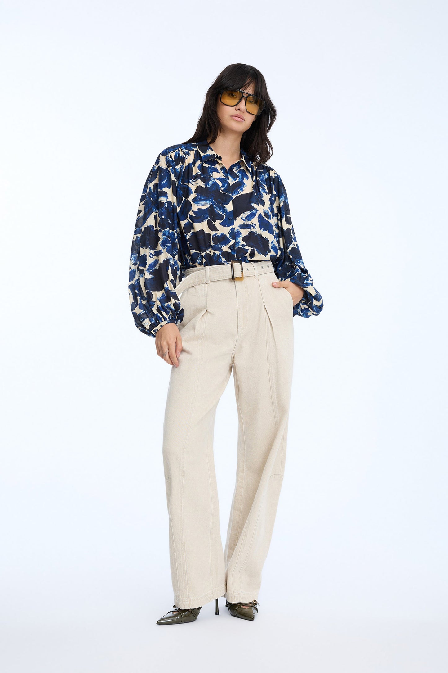Lynx Top - Print Indigo