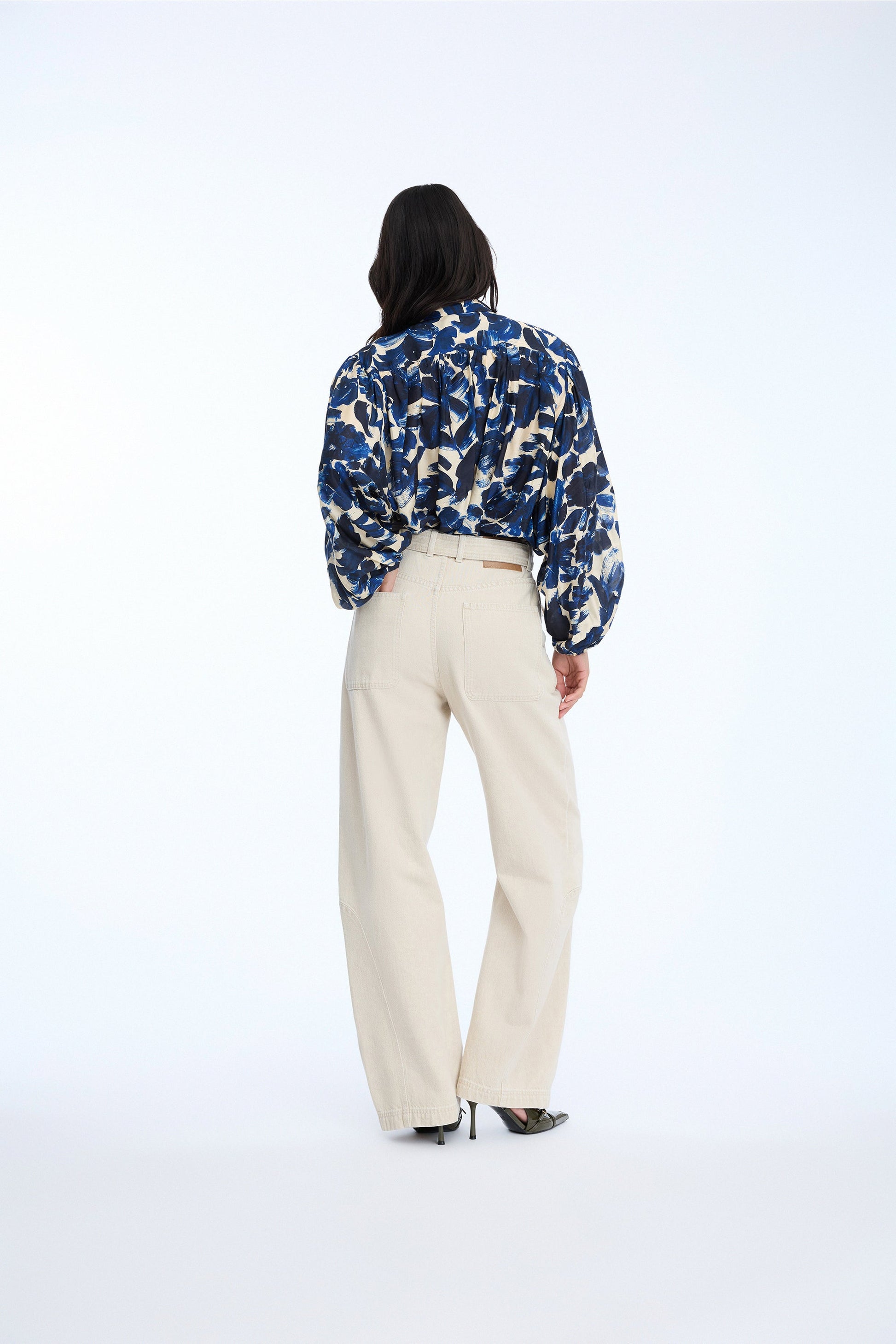 Munthe Lynx Top - Print Indigo