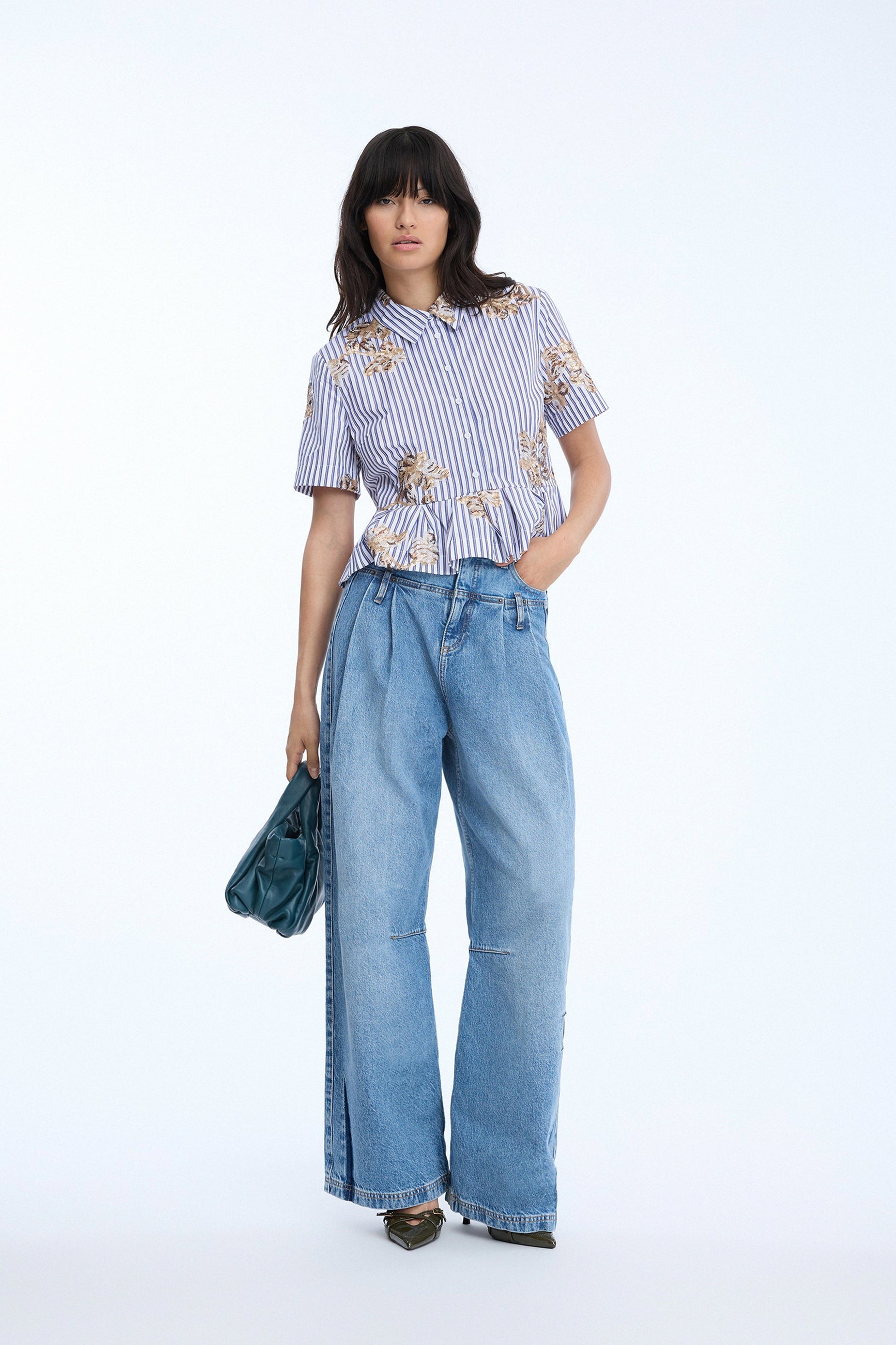 Munthe Nuriana Top - Stripe White