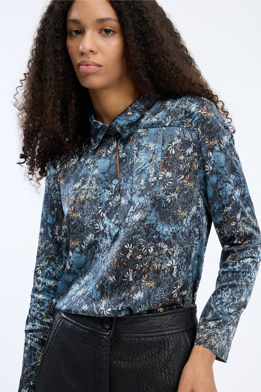 Vignette Shirt - Print Blue