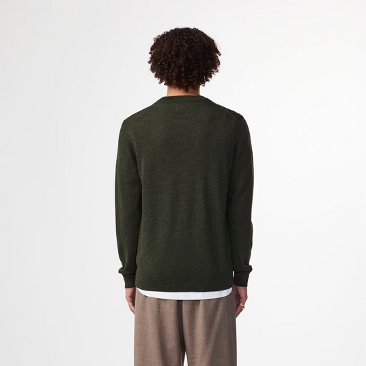 Ted Lightweight Merino Wool Sweater - Dark Army