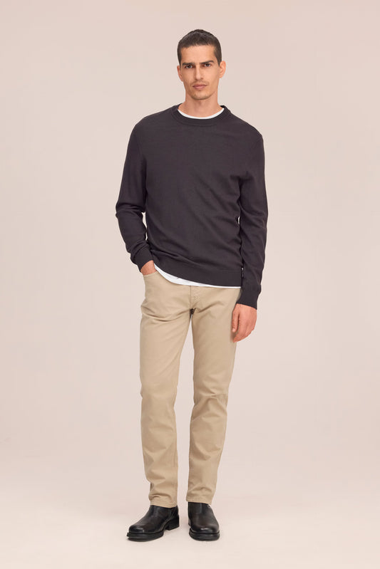 Ted Lightweight Merino Wool Sweater - Deep Truffle