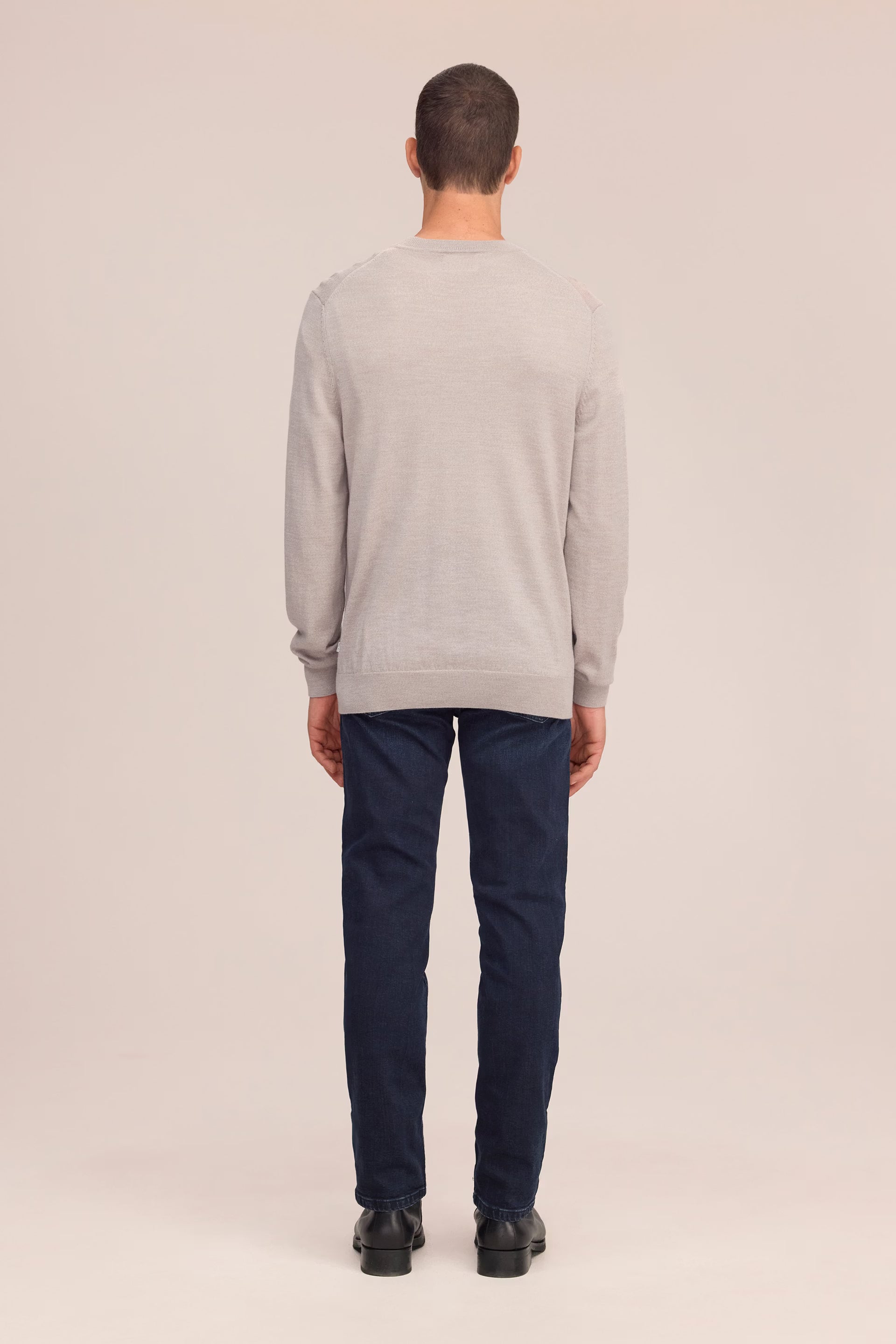 NN07 Ted Lightweight Merino Wool Sweater - Khaki Melange