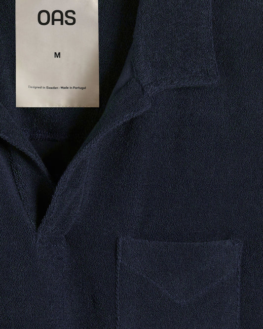 Terry Polo Shirt - Navy