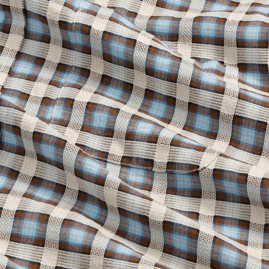 Deon - Leno Weave shirt -  Blue Check