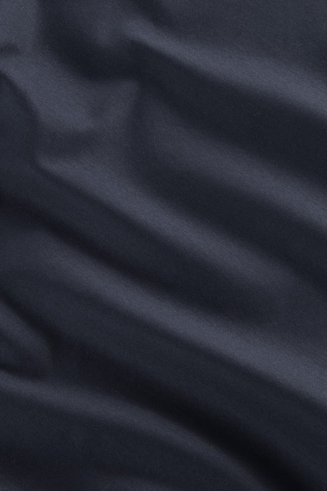 Paul Open Collar Organic Cotton Polo - Navy Blue