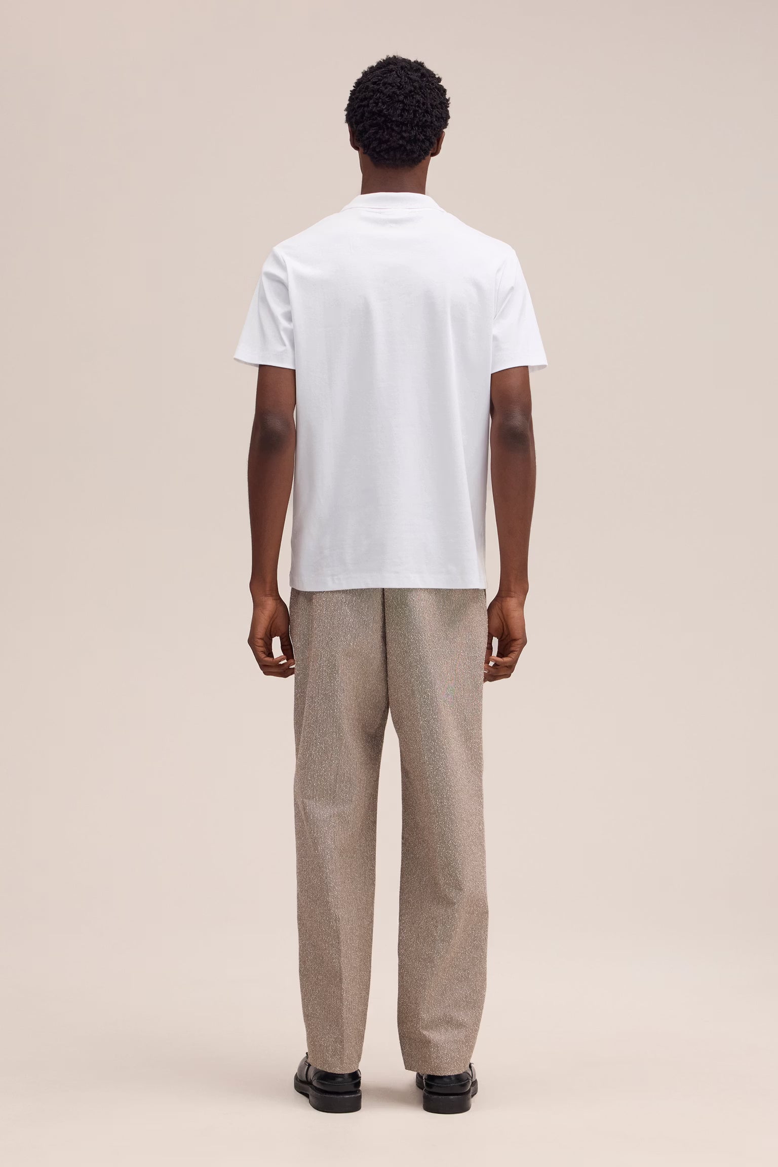 NN07 Paul Open Collar Organic Cotton Polo - White