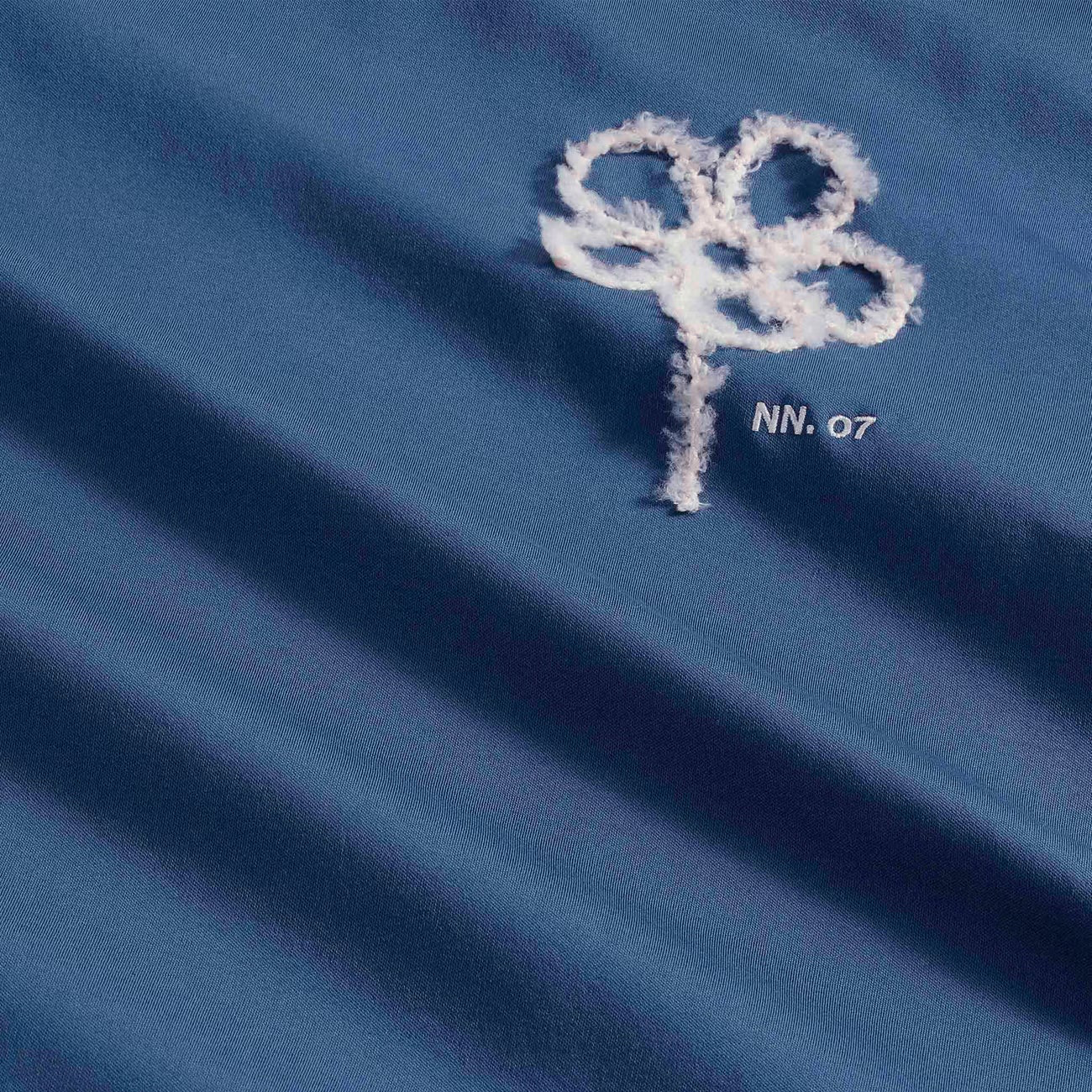 Pedro Embroidered T-Shirt - Denim Blue