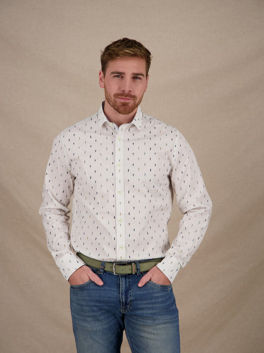 Fred's Art Gallery Van Gogh Pattern Shirt - Sand