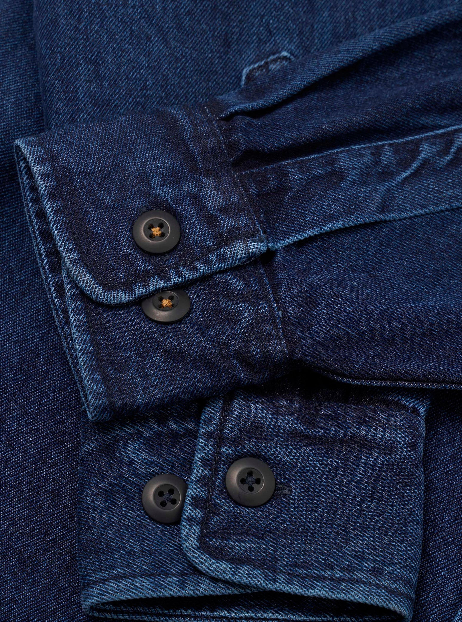 Universal Work Denim Fatigue Shirt - Indigo