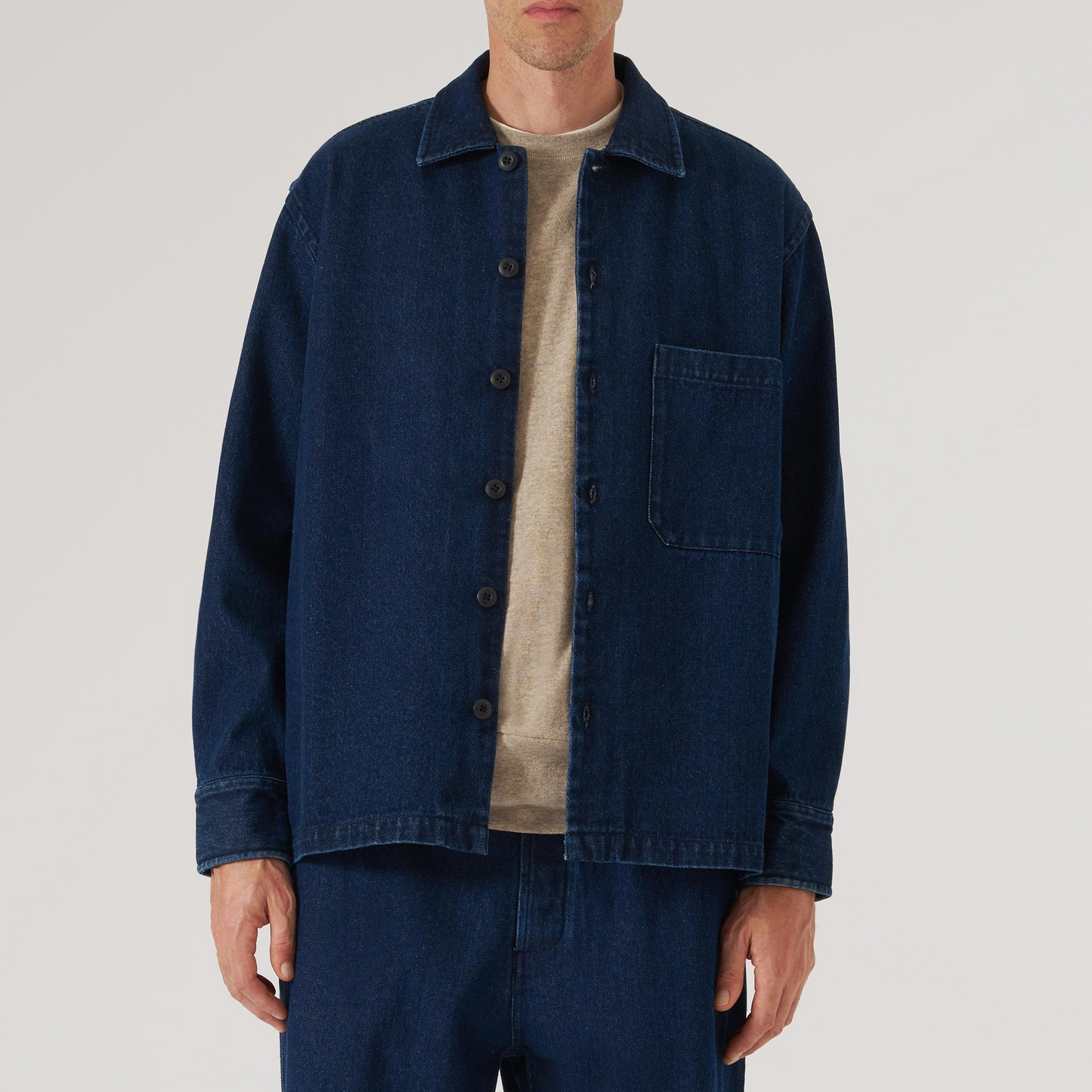 Work Denim Fatigue Shirt - Indigo