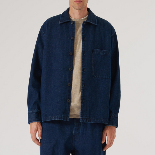 Work Denim Fatigue Shirt - Indigo