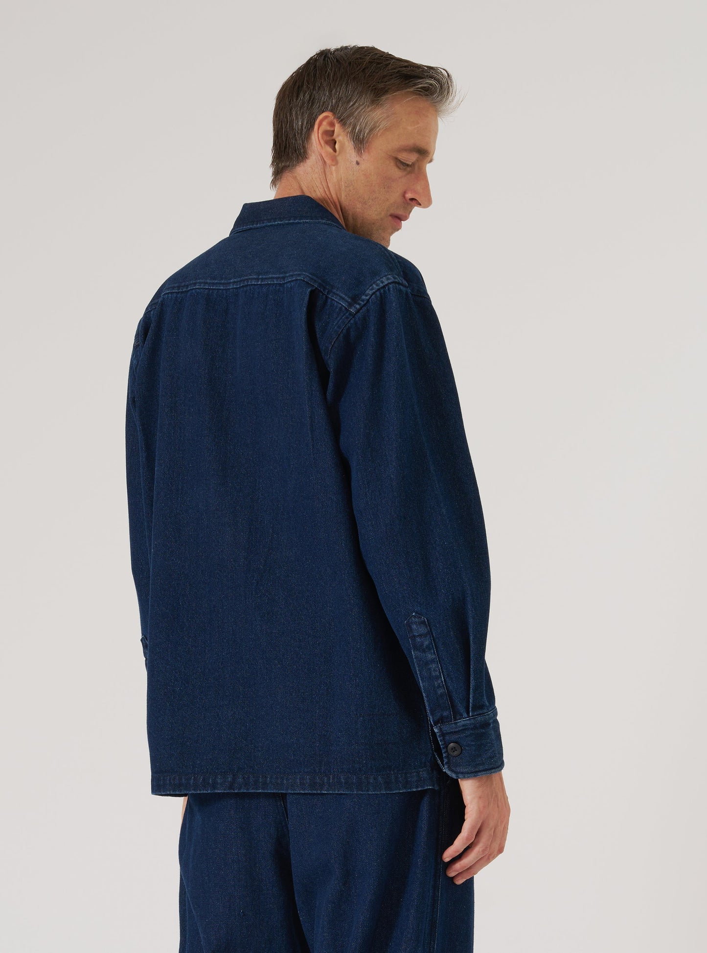 Work Denim Fatigue Shirt - Indigo