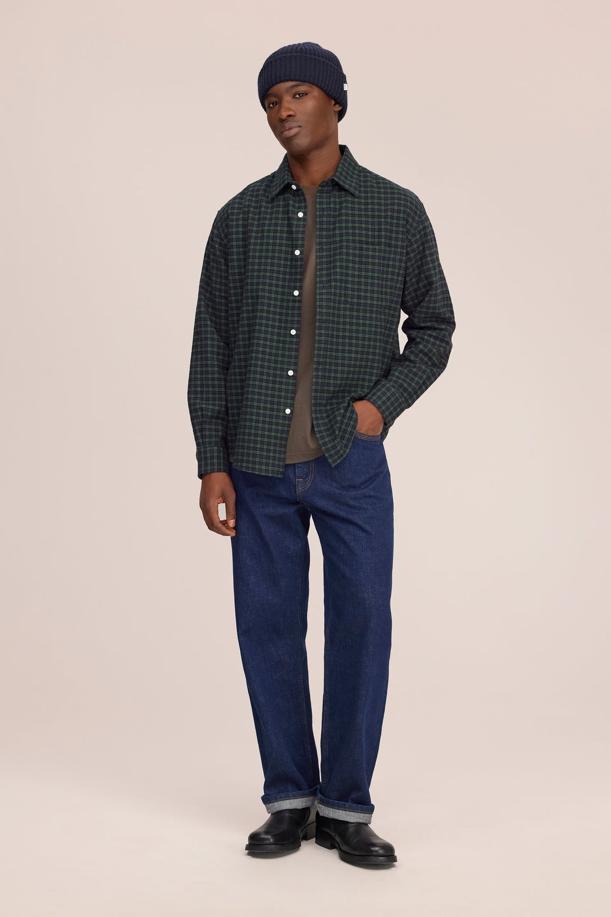 Deon Casual Flannel Shirt - Eden Check