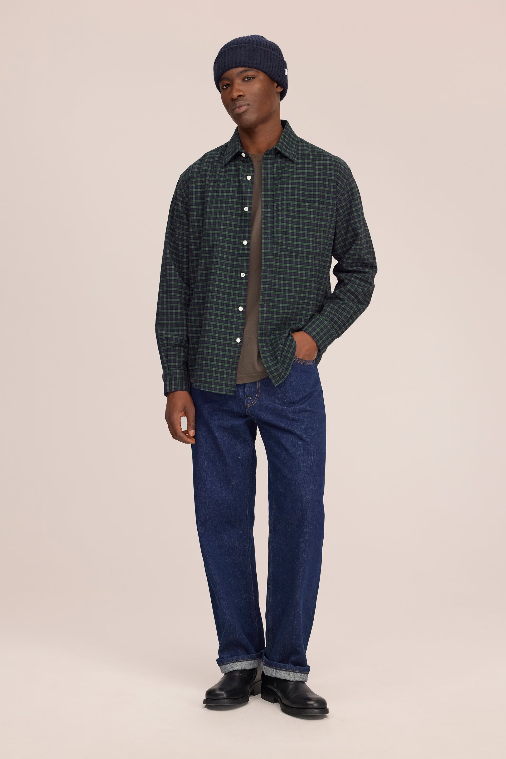 NN07 Deon Casual Flannel Shirt - Eden Check