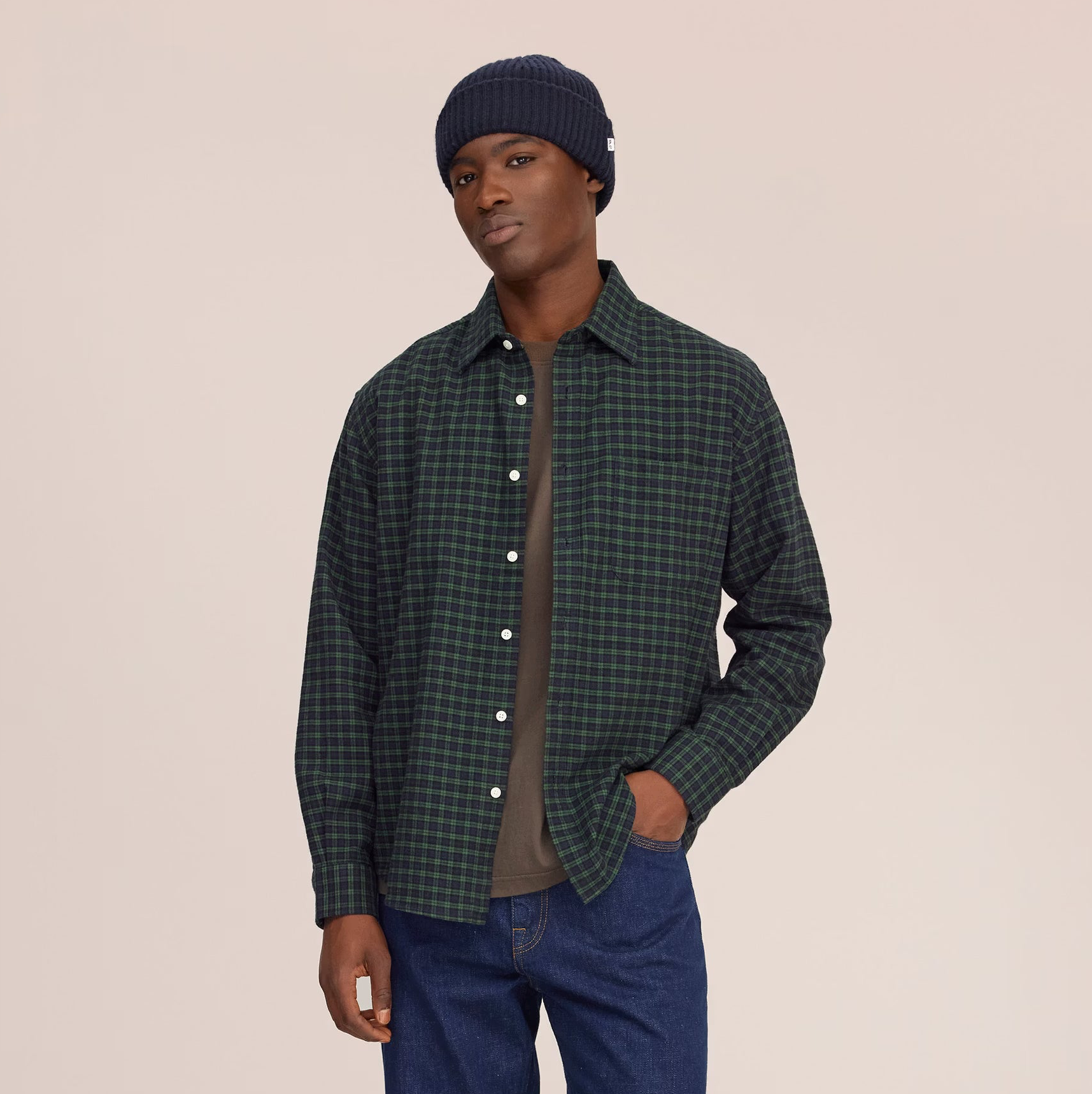 NN07 Deon Casual Flannel Shirt - Eden Check