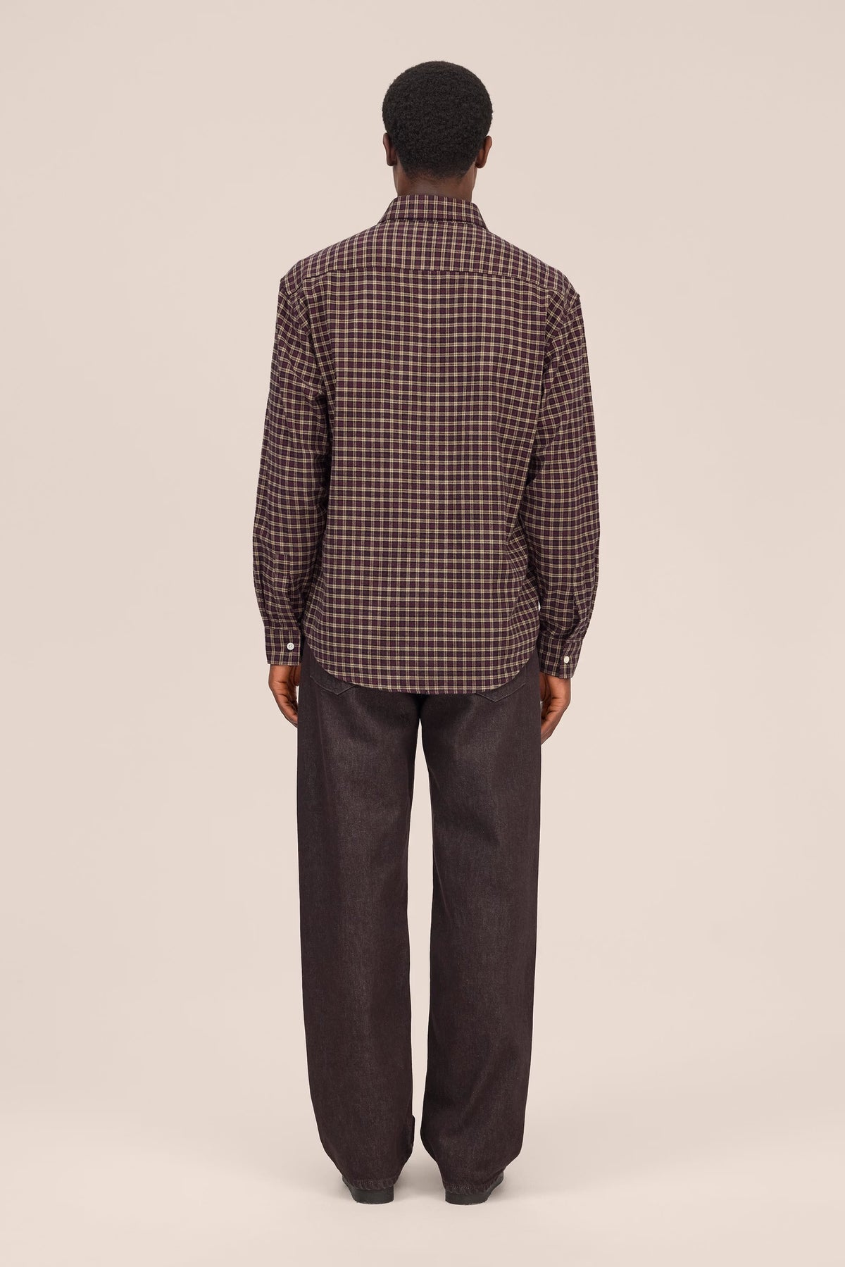 NN07 Deon Casual Flannel Shirt - Bordeaux Check