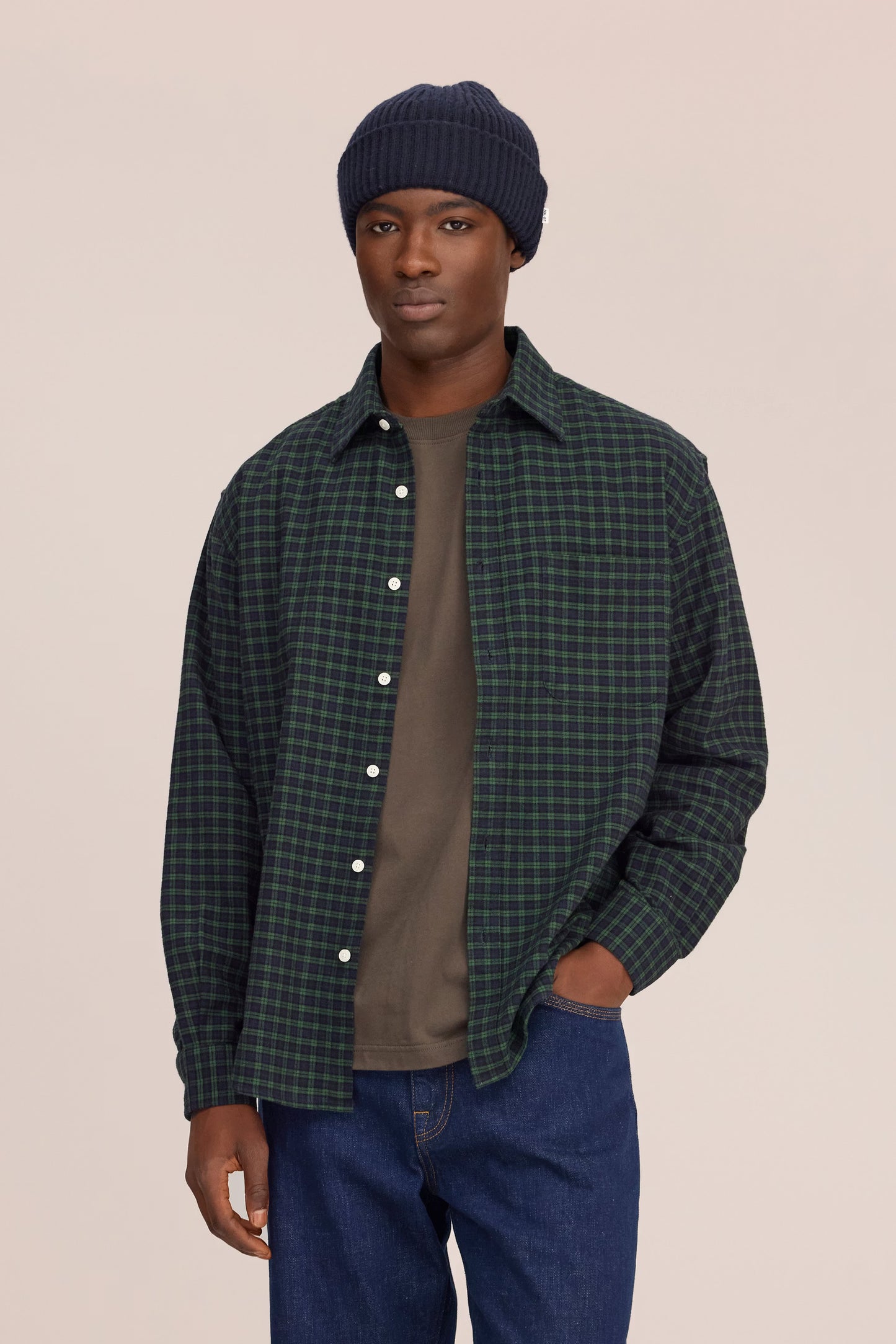 Deon Casual Flannel Shirt - Eden Check