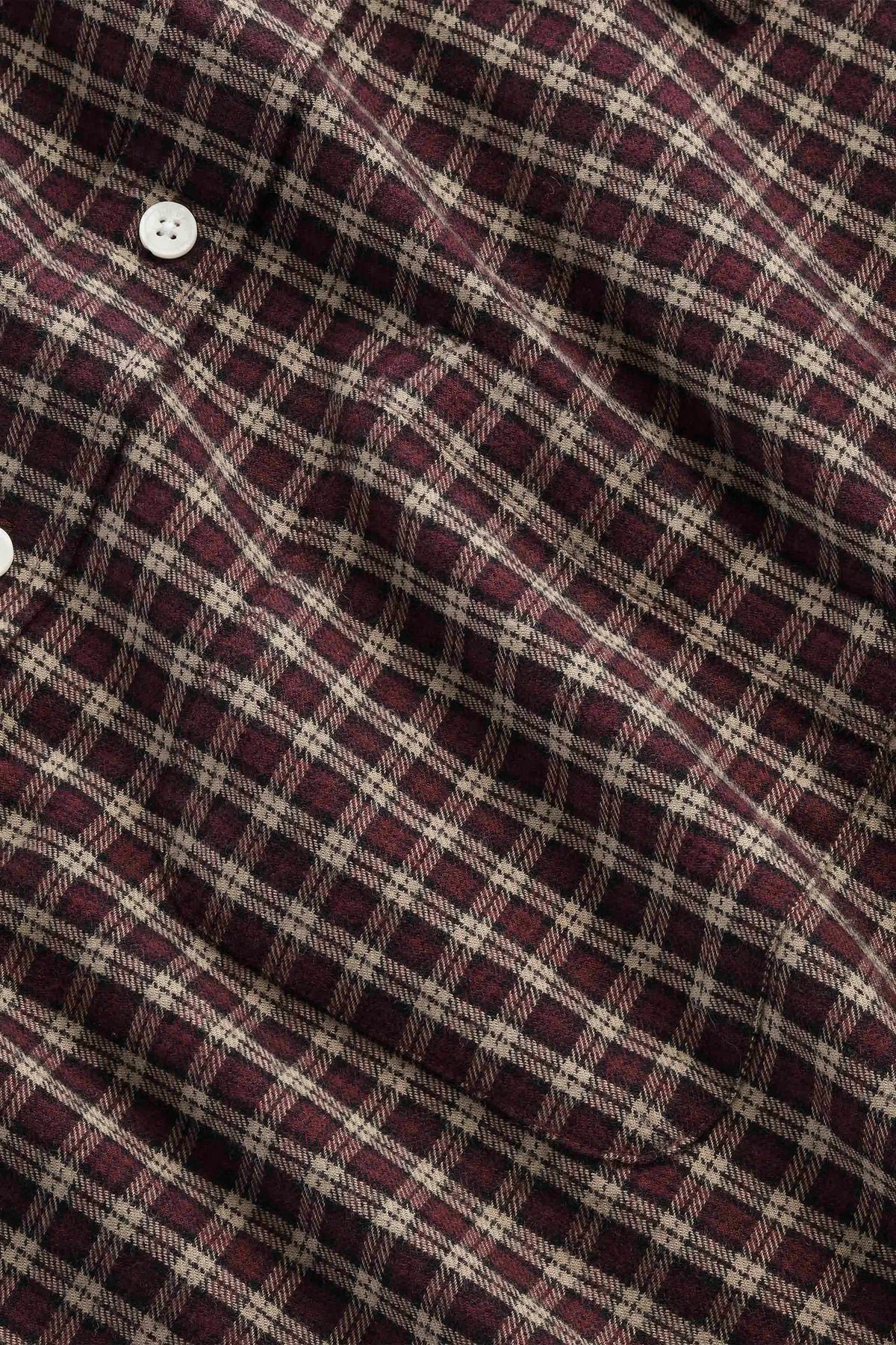 NN07 Deon Casual Flannel Shirt - Bordeaux Check