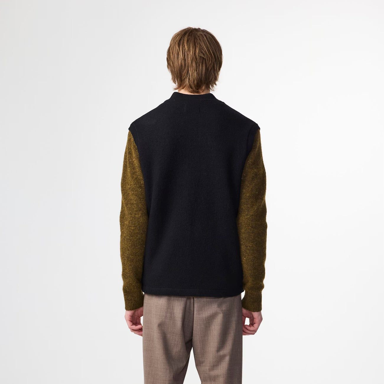 Boiled Merino Wool Vest - Black