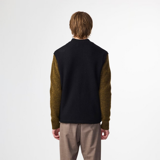 Boiled Merino Wool Vest - Black