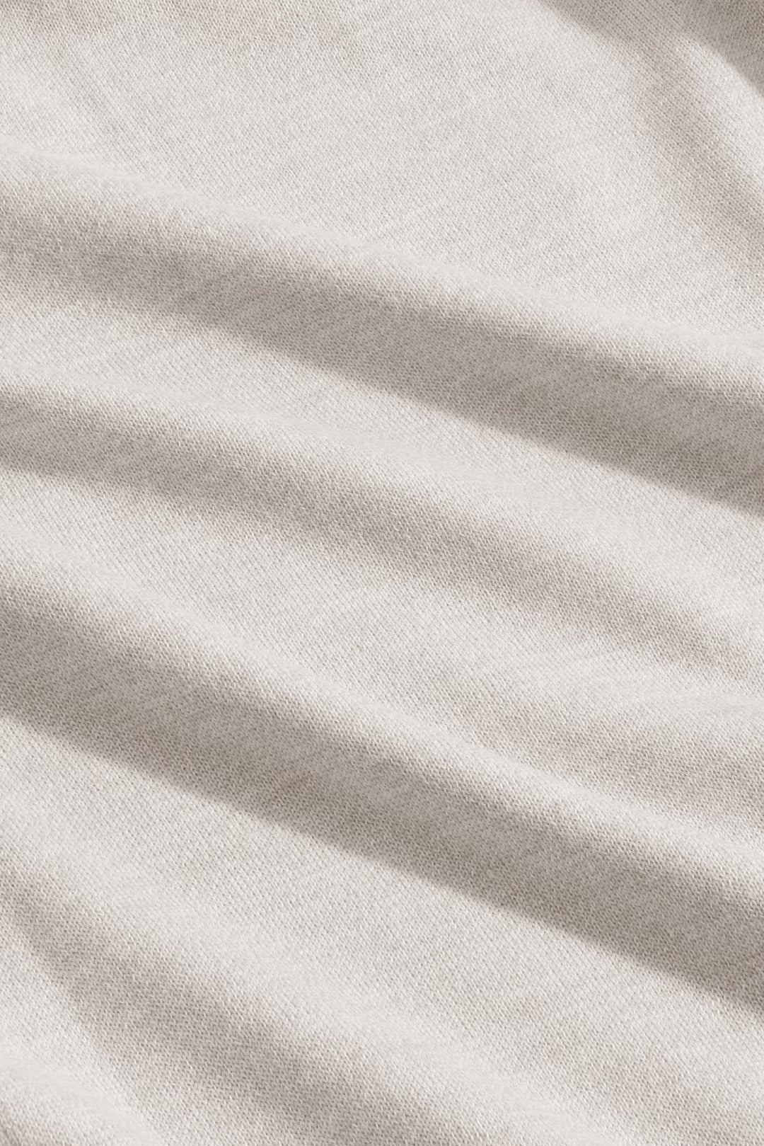 NN07 Emerson Lightweight Merino Wool Polo - White Pepper