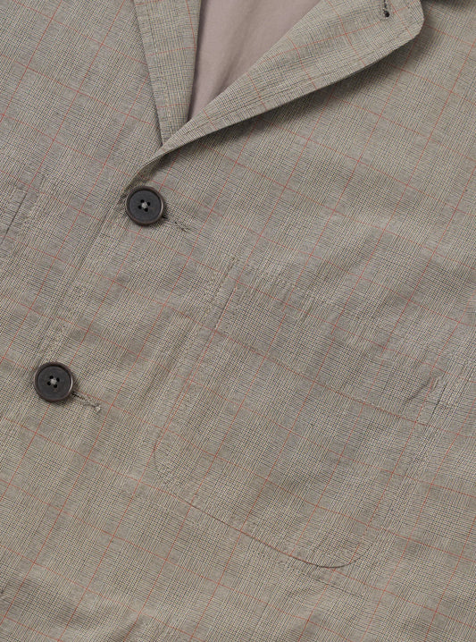 Wales Glen Check Barra Jacket - Grey Brown