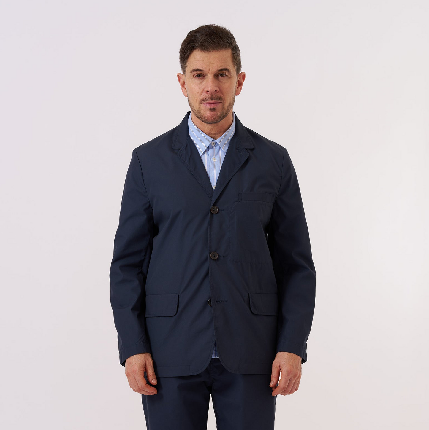 Recycled Polytech Capitol Jacket - Navy