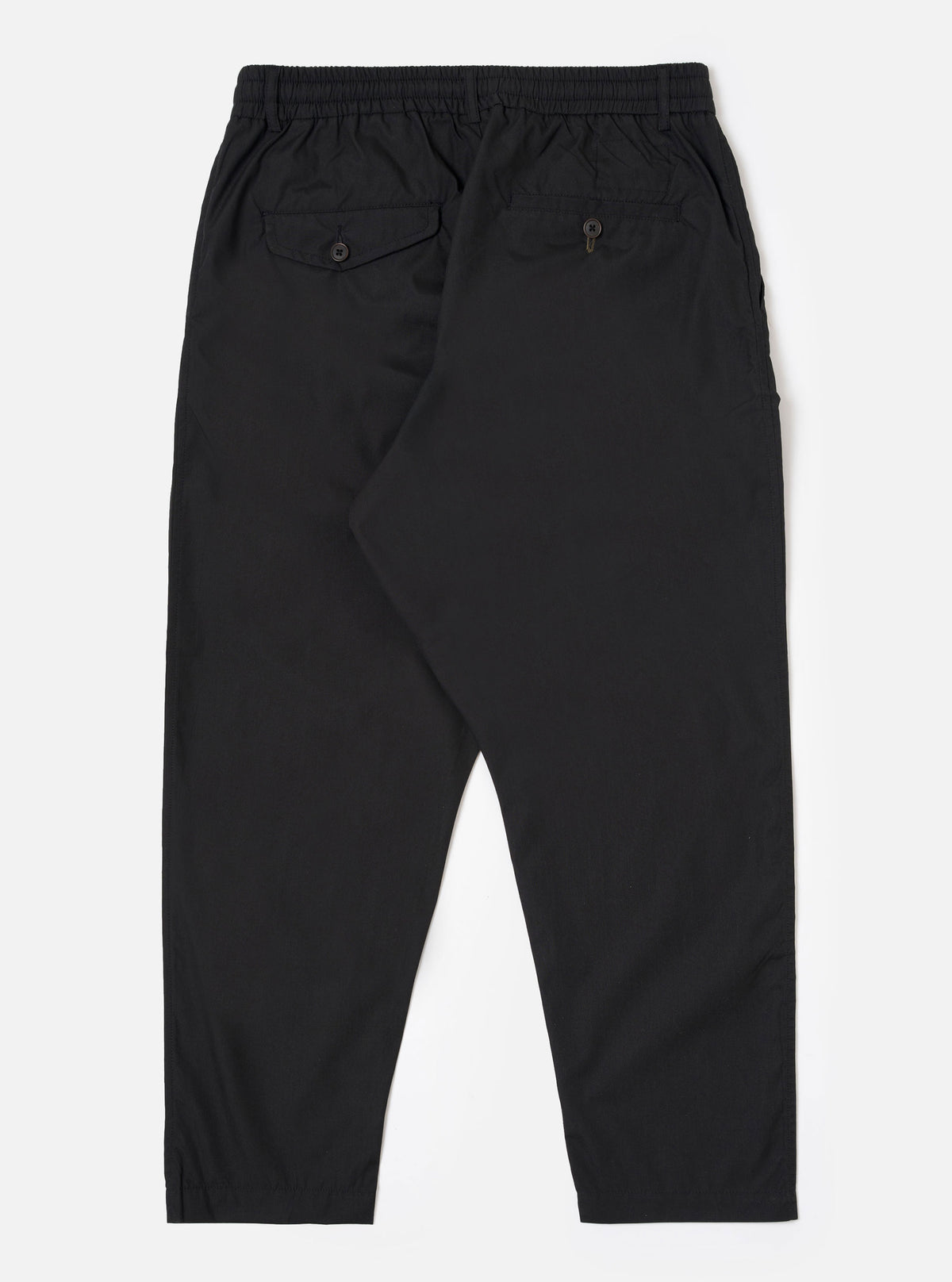 Universal Recycled Polytech Pleated Track Pant - Black