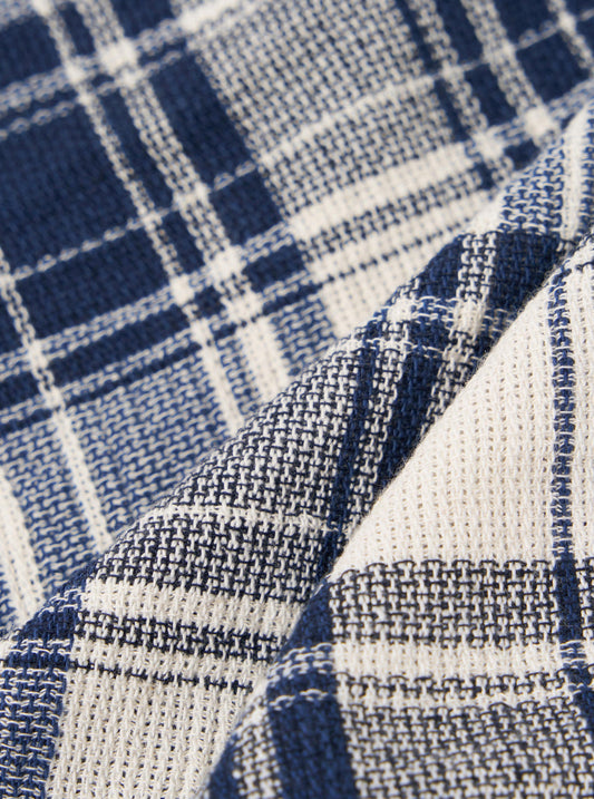 Texture Plaid Cancun Jacket - Navy