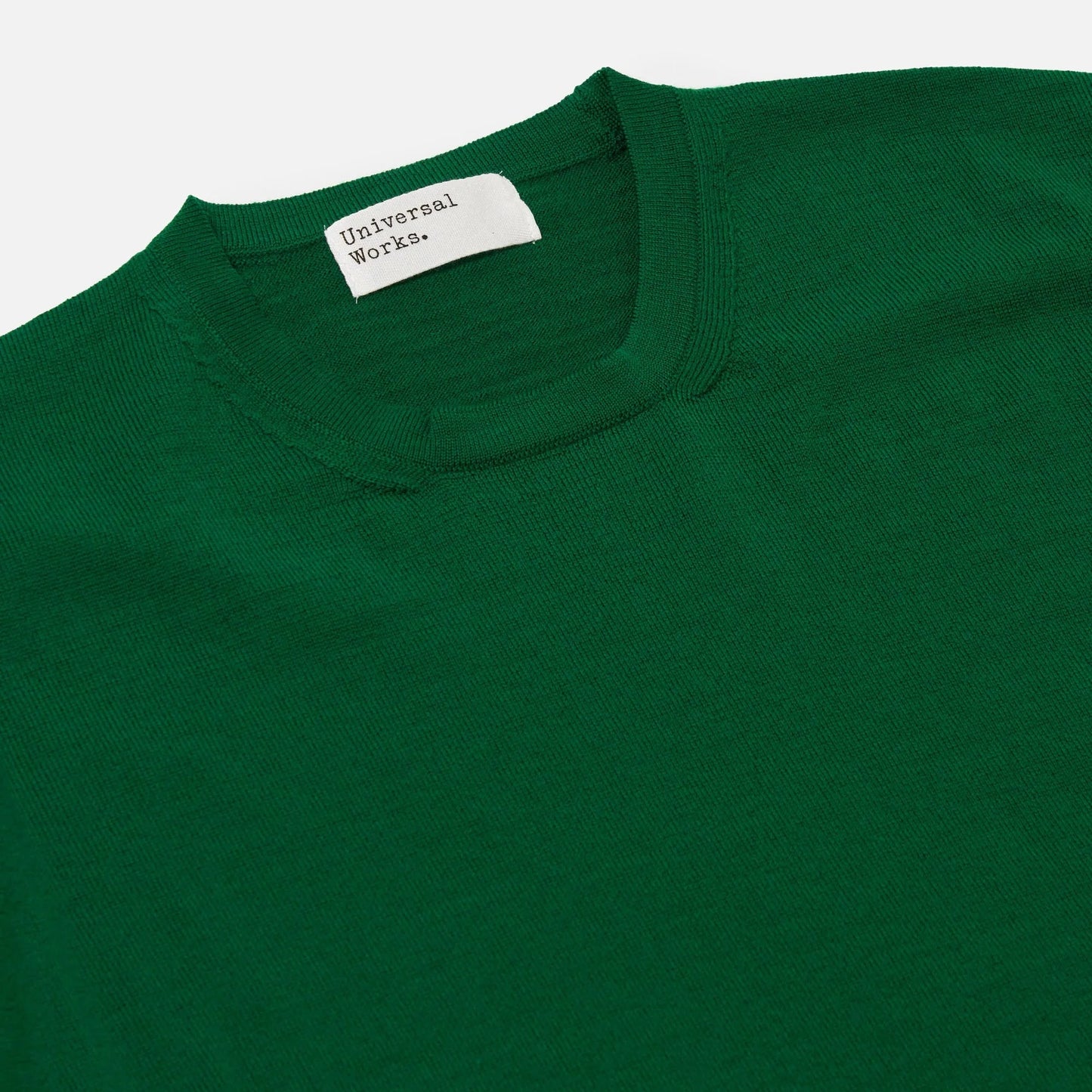 Merino Fine Knit Knit Tee - Green