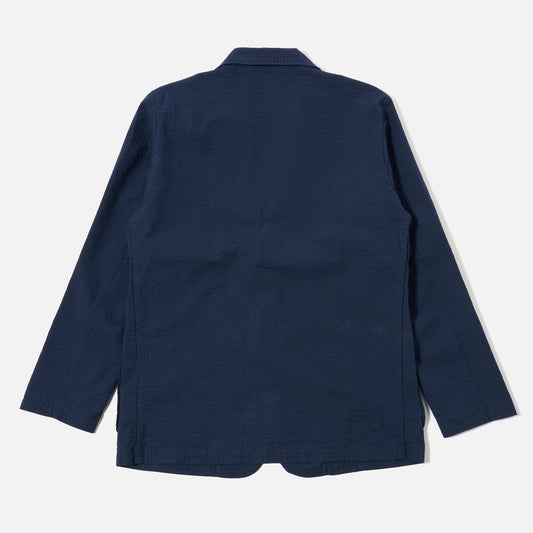 Derby Stripe Two Button Jacket - Navy