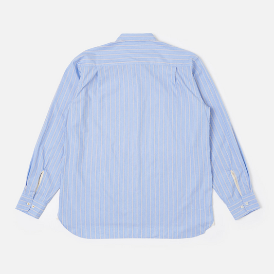 Square Pocket Shirt MC Stripe - Blue