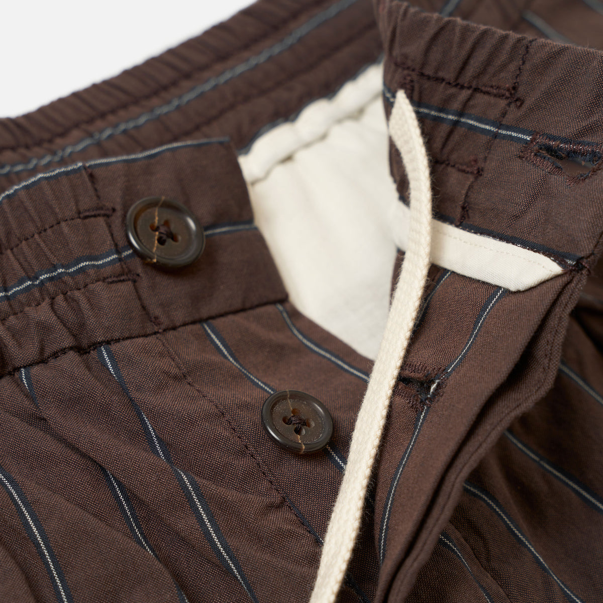 Chester Stripe Oxford Pant - Brown