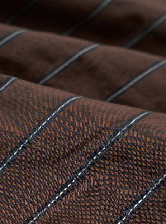 Chester Stripe Oxford Pant - Brown