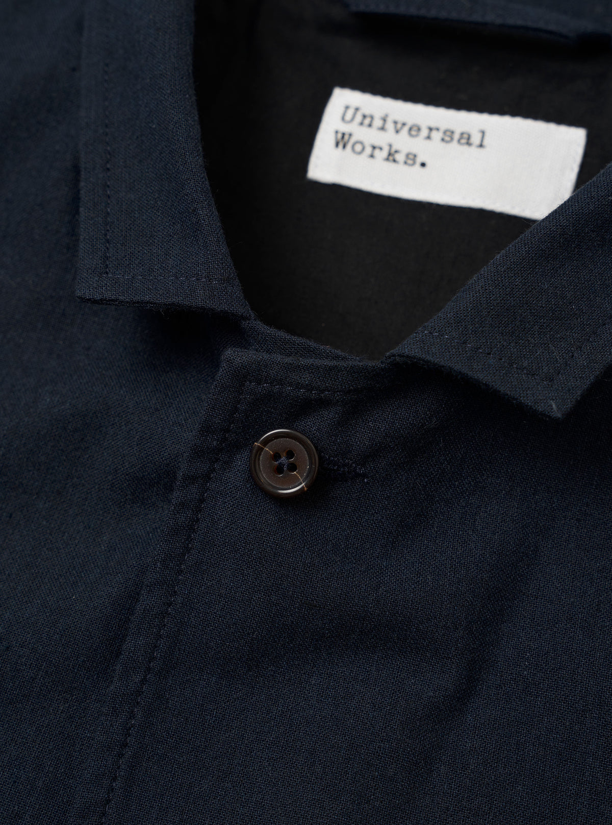 Valencia Cotton Two Button Jacket - Navy