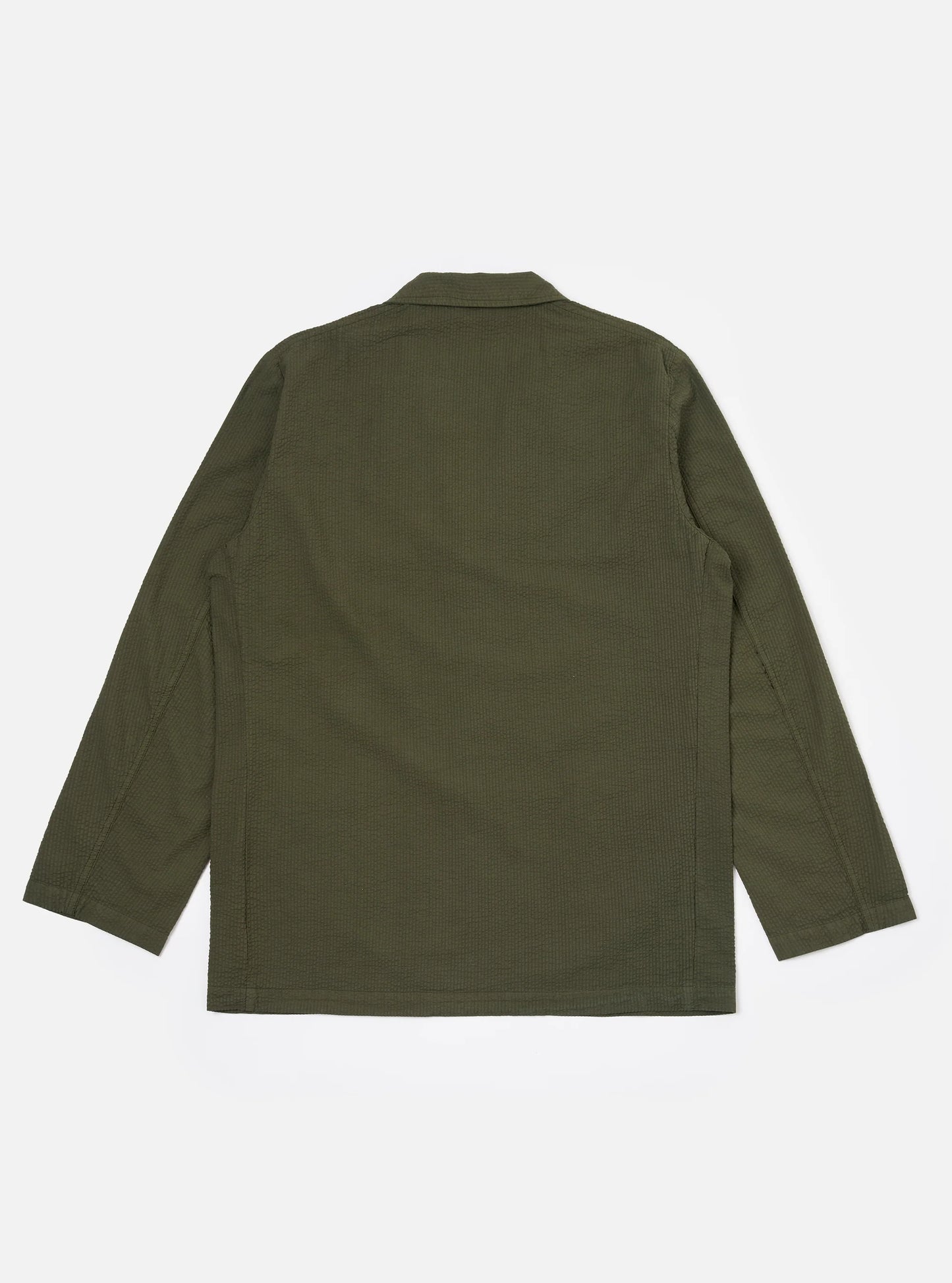 Merida Seersucker 3 Button Jacket - Olive